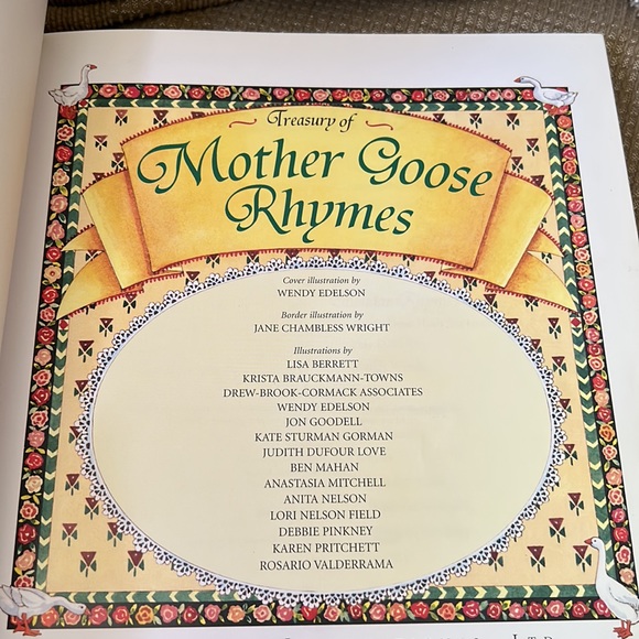 Mother Goose Nursery Rhyme Treasury Book - Picture 4 of 6